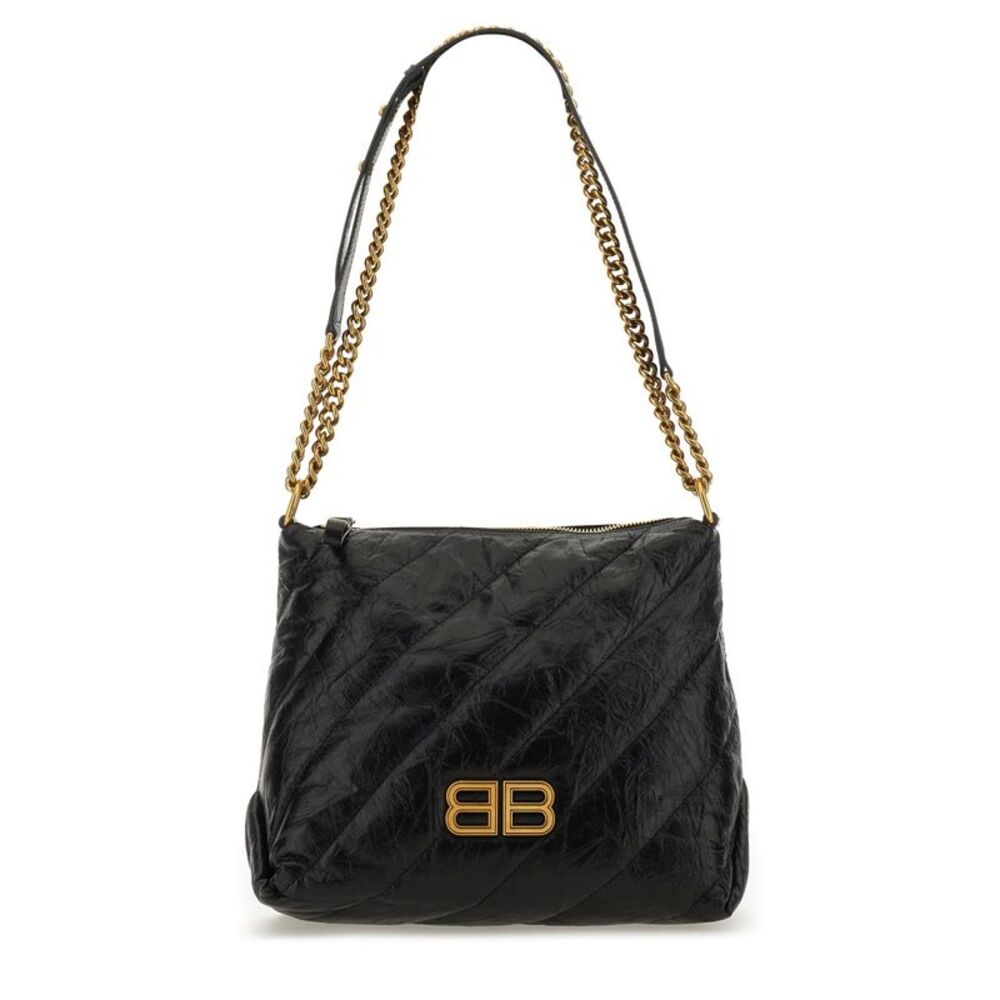 Balenciaga Women Crush Zipped Hobo Bag